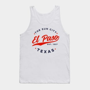 Vintage El Paso Texas The Sun City Retro USA Tank Top